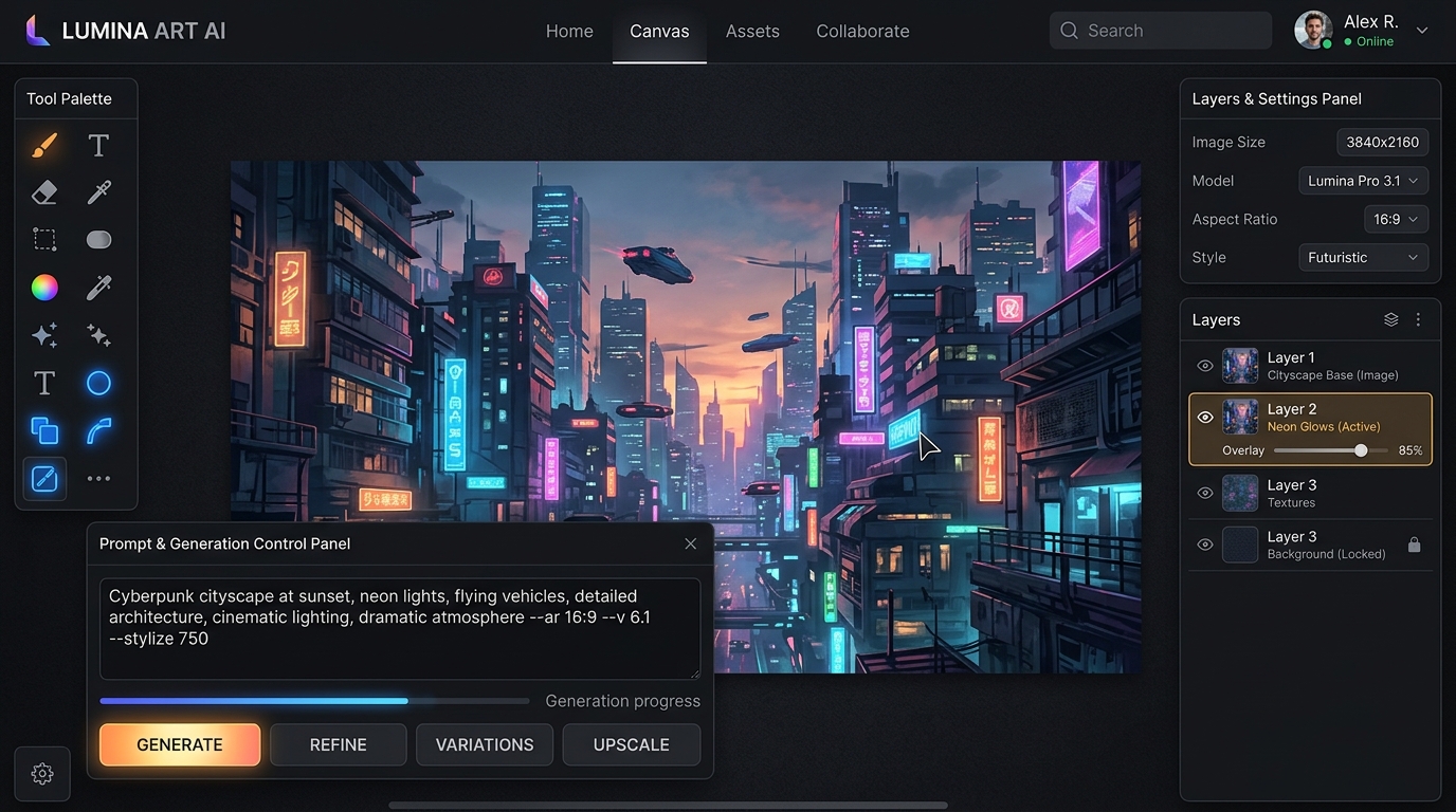 智绘 AI 创意画板 SaaS 工作流